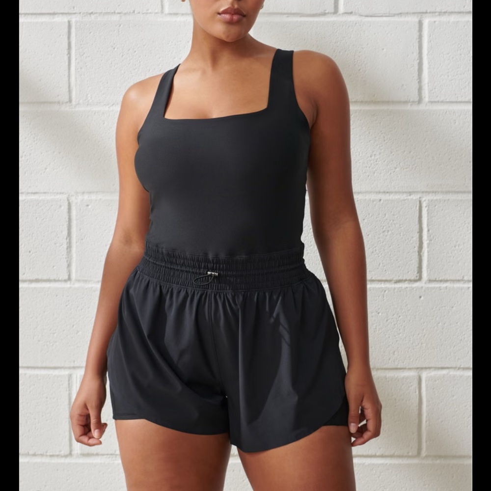 Black active romper